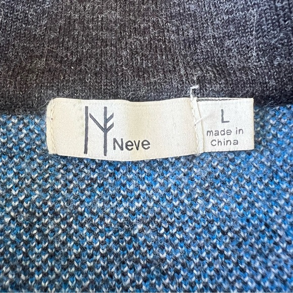 Neve Designs Snowflake Fair Isle Nordic 1/4 Zip Knit Wool Ski Sweater Large GUC - Picture 14 of 16